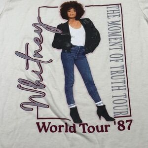 Whitney Houston T-Shirt The Moment of Truth Tour‎ Graphic Tee Size M